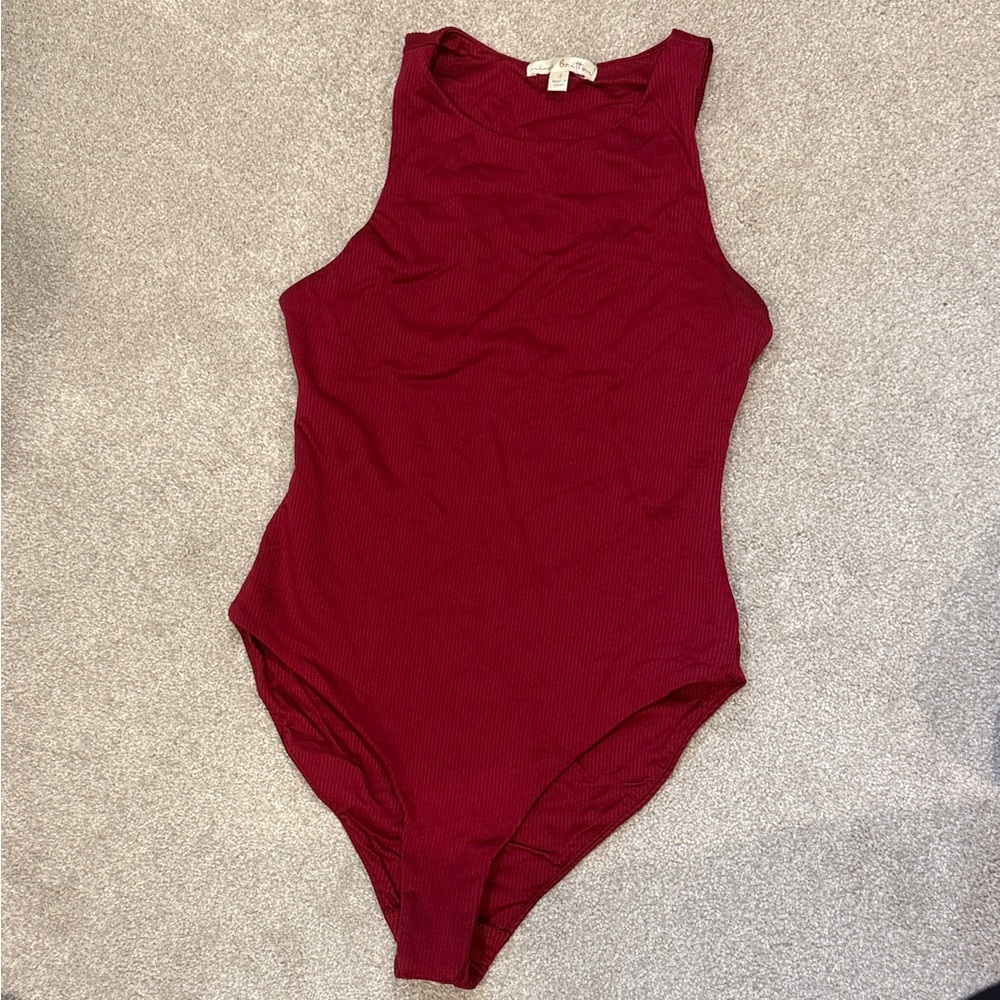 Nine Britton Women's Burgundy Bodysuit